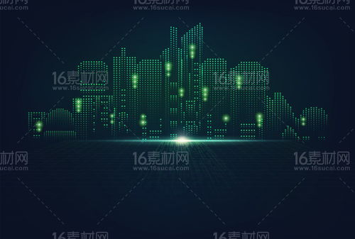 6款科技感電子信息創意背景矢量素材，點亮數字視覺盛宴